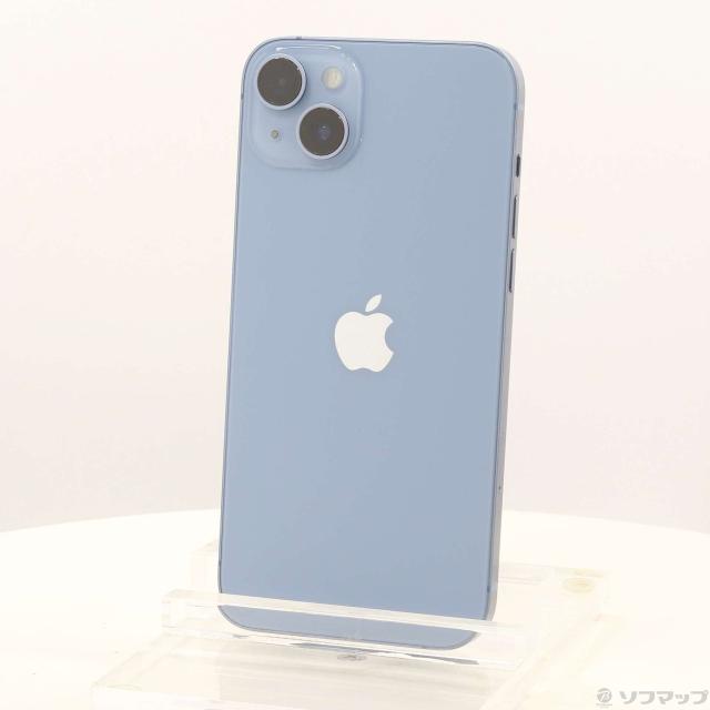 (中古)Apple iPhone14 Plus 128GB ブルー MQ4H3J/A SIMフリー(276-ud)
