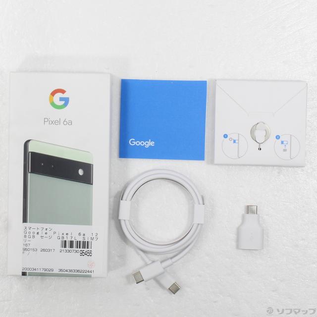 (中古)GOOGLE Google Pixel 6a 128GB セージ GB17L SIMフリー(352-ud)_4