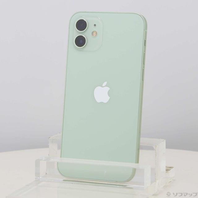 (中古)Apple iPhone12 64GB グリーン MGHT3J/A SIMフリー(258-ud)