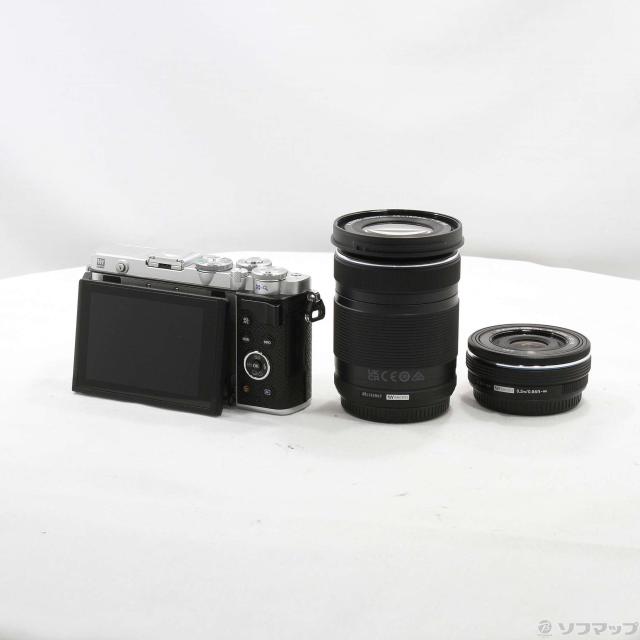 中古)OLYMPUS OLYMPUS PEN E-P7 EZダブルズームキット シルバー(344-ud
