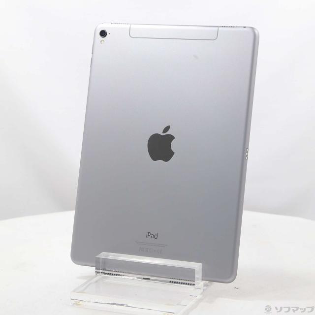 (中古)Apple iPad Pro 9.7インチ 128GB スペースグレイ MLQ32J/A auロック解除SIMフリー(344-ud)