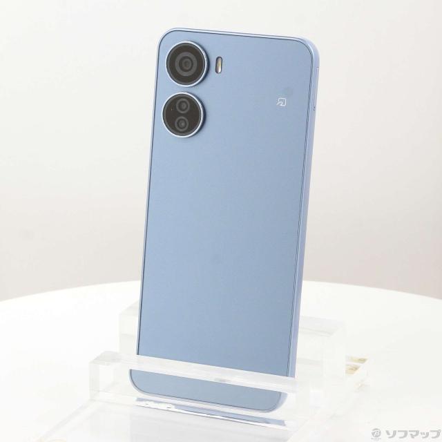 (中古)ZTE Libero 5G IV 128GB ブルー ZESCD1 Y!mobile SIMフリー(368-ud)