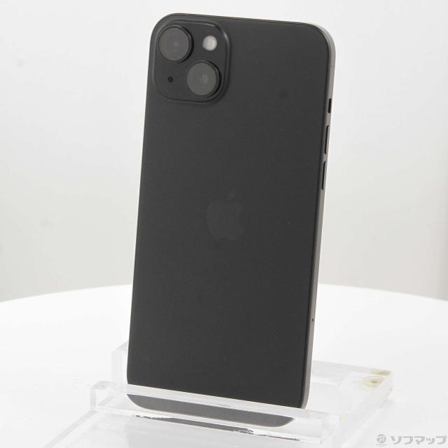 (中古)Apple iPhone15 Plus 128GB ブラック MU083J/A SIMフリー(269-ud)