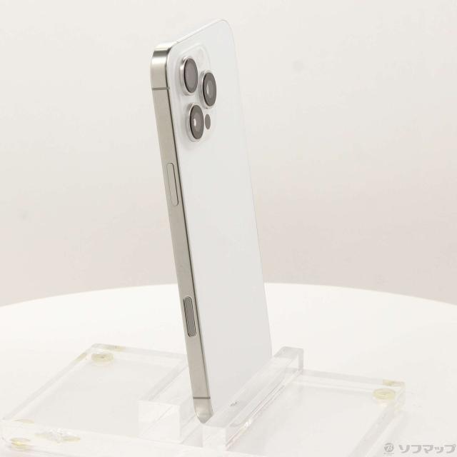 中古)Apple iPhone16 Pro Max 256GB ホワイトチタニウム MYWH3J/A SIM 