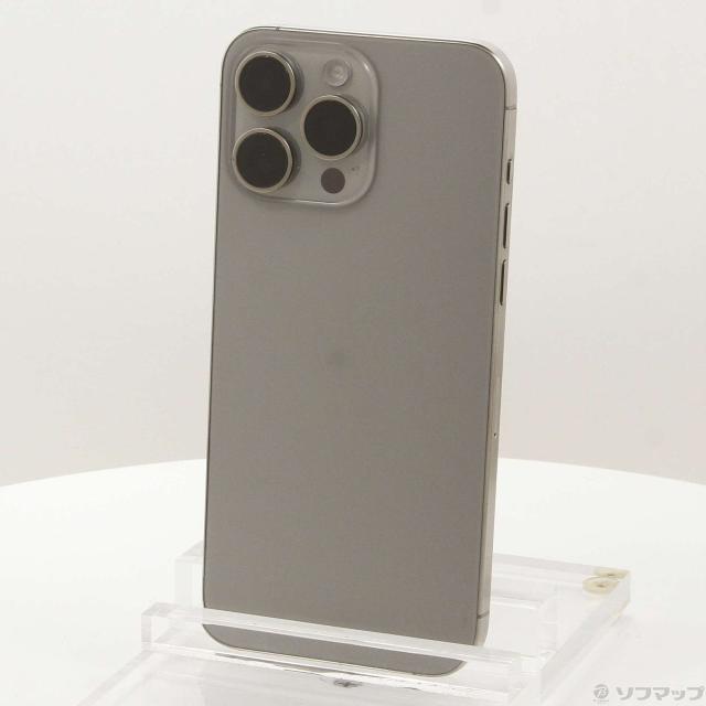 (中古)Apple iPhone15 Pro Max 256GB ナチュラルチタニウム MU6R3J/A SIMフリー(251-ud)