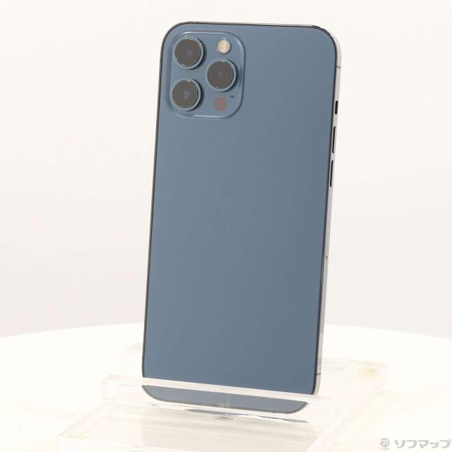 中古)Apple iPhone12 Pro Max 256GB パシフィックブルー MGD23J/A SIM 