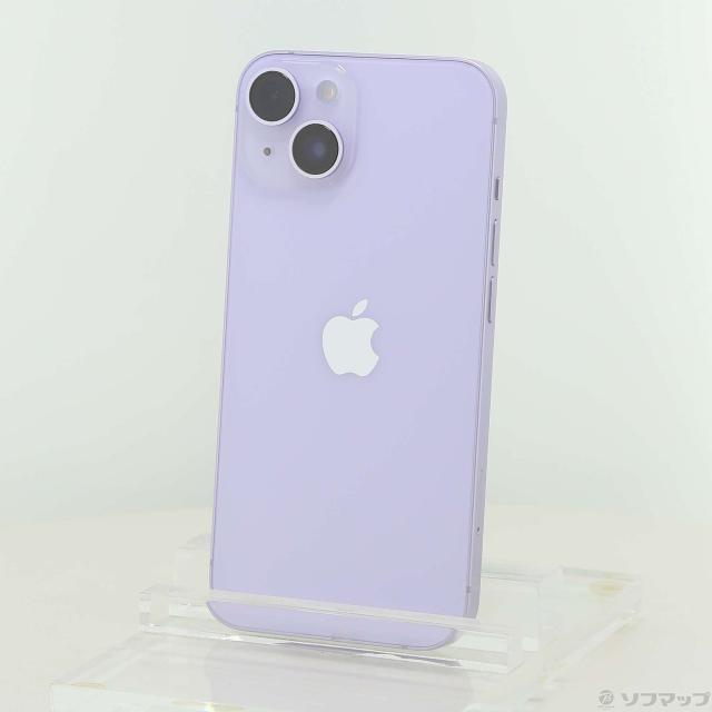 (中古)Apple iPhone14 256GB パープル MPW93J/A SIMフリー(258-ud)