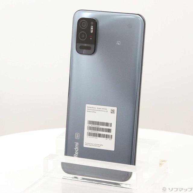 (中古)Xiaomi Redmi Note 10T 64GB アジュールブラック A101XM Softbank SIMフリー(269-ud)