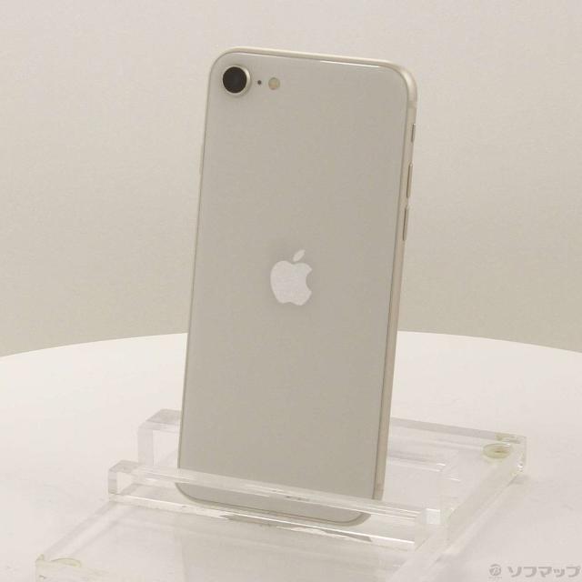 (中古)Apple iPhone SE 第3世代 64GB スターライト MMYD3J/A SIMフリー(258-ud)