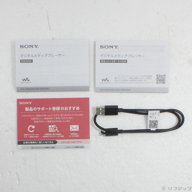 (中古)SONY WALKMAN WM1AM2 メモリ128GB+microSD ブラック NW-WM1AM2(377-ud)_4