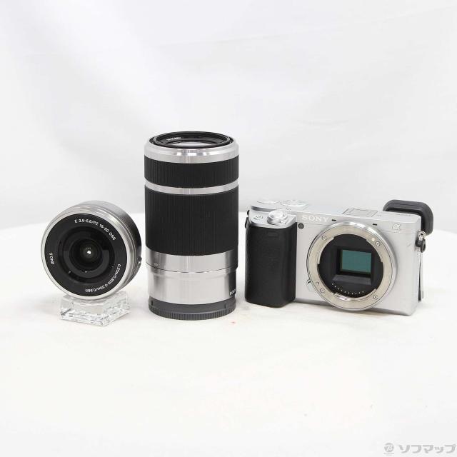 (中古)SONY α6400 ILCE-6400Y ダブルズームレンズキット シルバー(262-ud)
