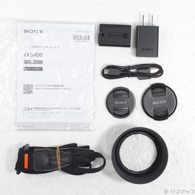(中古)SONY α6400 ILCE-6400Y ダブルズームレンズキット シルバー(262-ud)_5