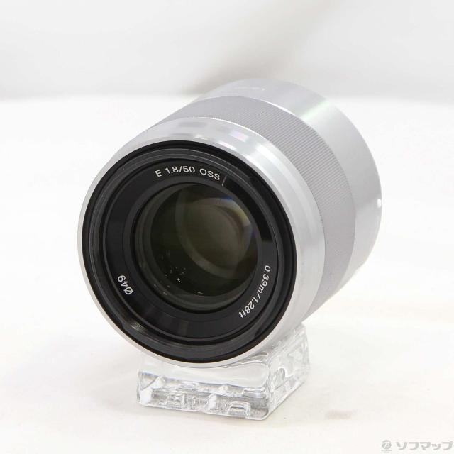 (中古)SONY E 50mm F1.8 OSS SEL50F18 Eレンズ/シルバー(198-ud)