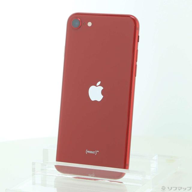 (中古)Apple iPhone SE 第3世代 64GB プロダクトレッド MMYE3J/A SIMフリー(368-ud)
