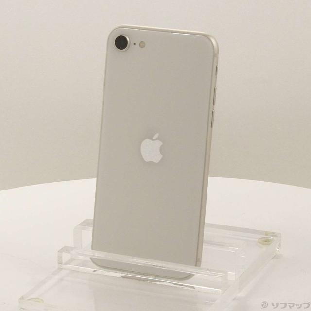 (中古)Apple iPhone SE 第3世代 64GB スターライト MMYD3J/A SIMフリー(258-ud)