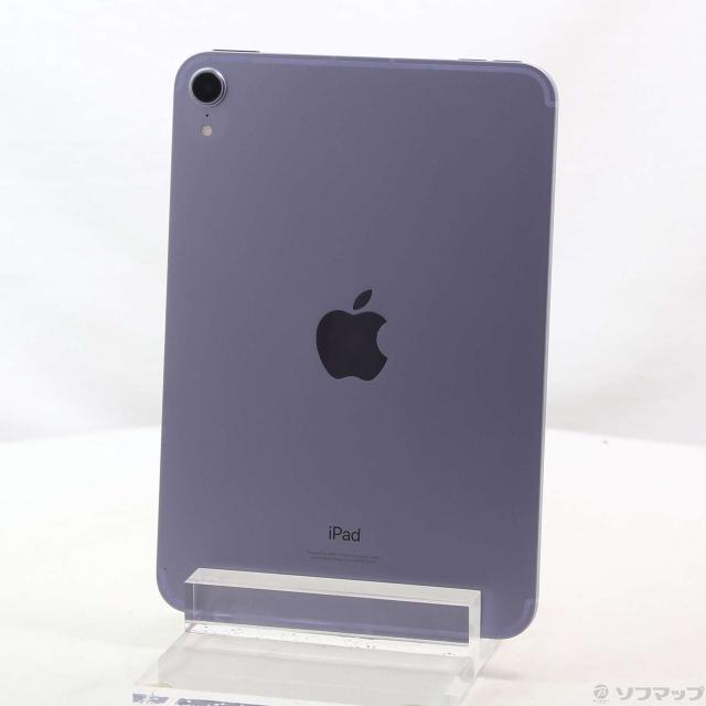 (中古)Apple iPad mini 第6世代 256GB パープル MK8K3J/A auロック解除SIMフリー(295-ud)