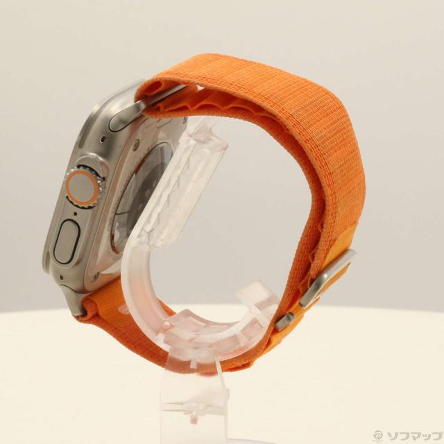 (中古)Apple Apple Watch Ultra GPS + Cellular 49mm チタニウムケース オレンジアルパインループ(262-ud)_1