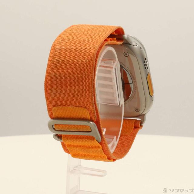 (中古)Apple Apple Watch Ultra GPS + Cellular 49mm チタニウムケース オレンジアルパインループ(262-ud)_2