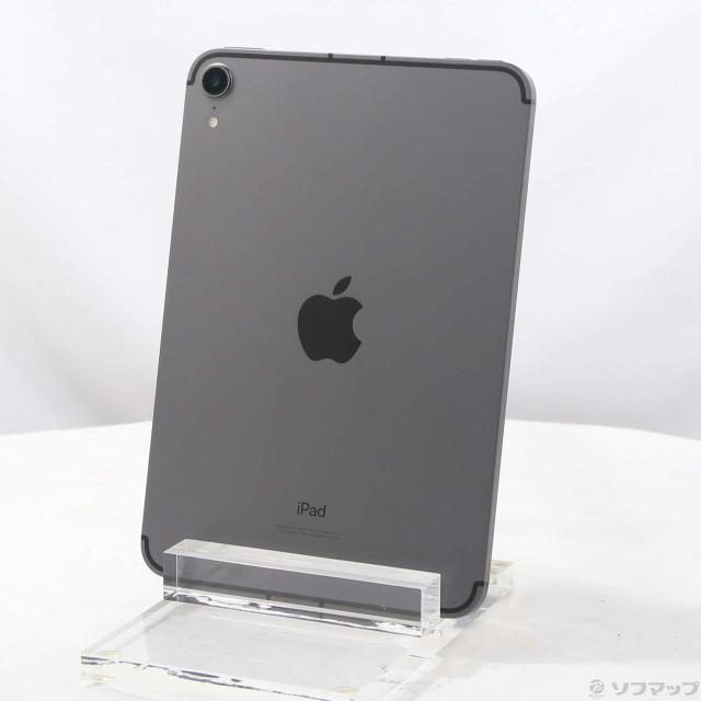 (中古)Apple iPad mini 第6世代 256GB スペースグレイ MK8F3J/A SIMフリー(262-ud)