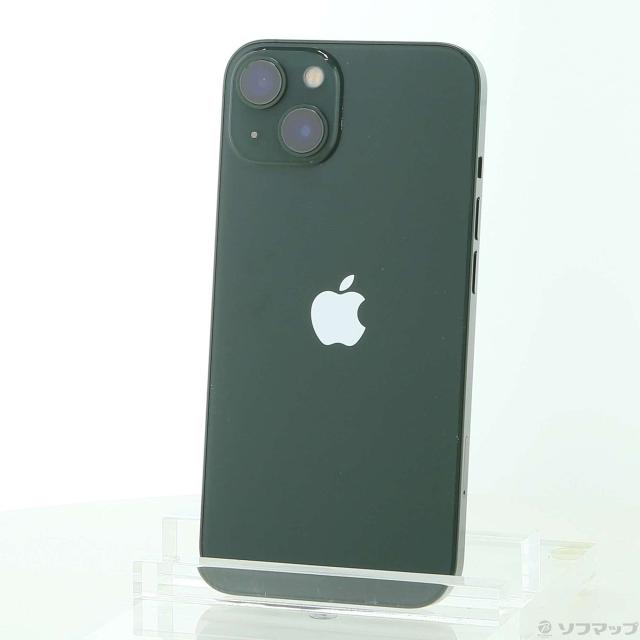 (中古)Apple iPhone13 128GB グリーン MNGG3J/A SIMフリー(247-ud)