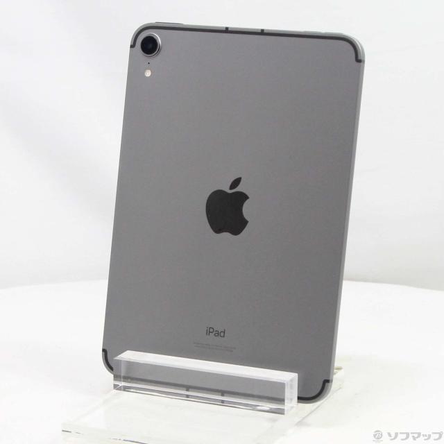 (中古)Apple iPad mini 第6世代 64GB スペースグレイ MK893J/A SIMフリー(198-ud)