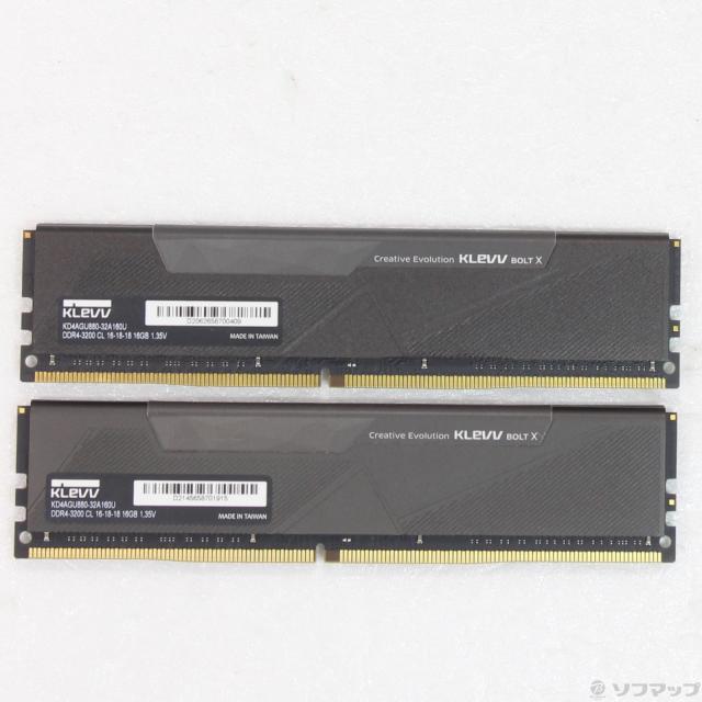 (中古)288P DDR4 PC4-25600 DDR4-3200 32GB 16GB×2枚組(262-ud)