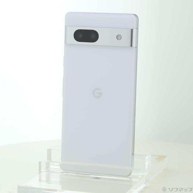 (中古)GOOGLE Google Pixel 7a 128GB スノー GOSAU2 Softbank SIMフリー(377-ud)