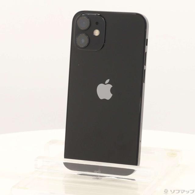 (中古)Apple iPhone12 mini 64GB ブラック MGA03J/A SIMフリー(247-ud)