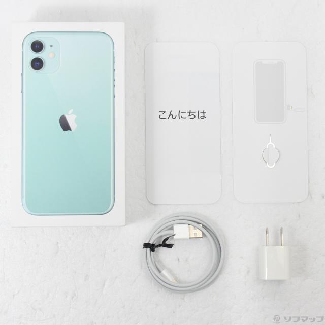 (中古)Apple iPhone11 64GB グリーン MWLY2J/A SIMフリー(262-ud)_4