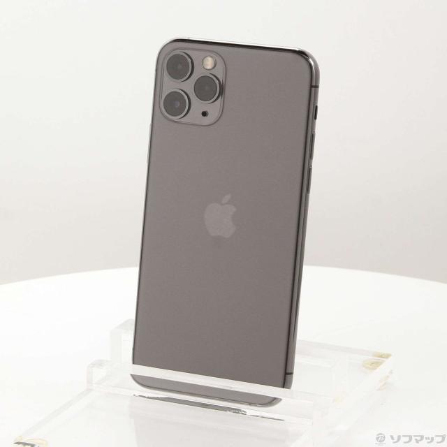 (中古)Apple iPhone11 Pro 256GB スペースグレイ MWC72J/A SIMフリー(262-ud)