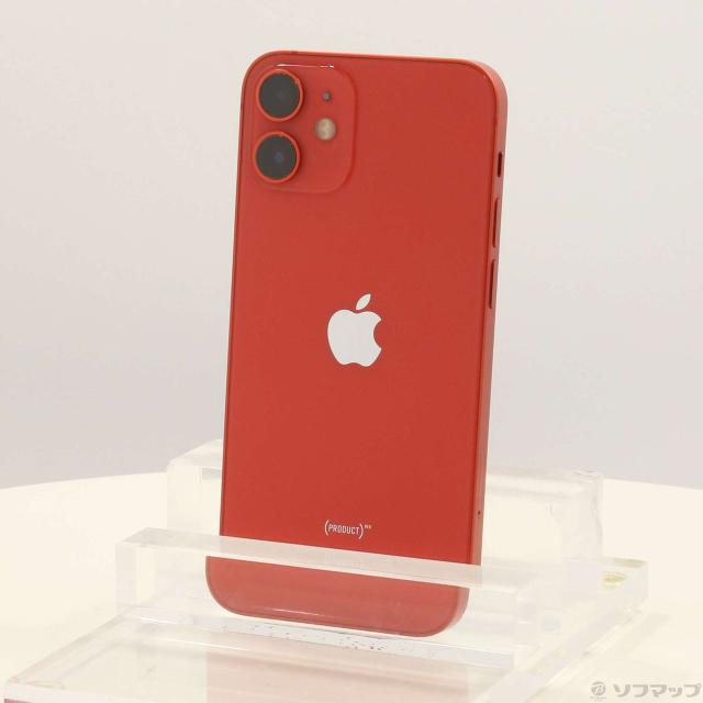 (中古)Apple iPhone12 mini 128GB プロダクトレッド MGDN3J/A SIMフリー(377-ud)