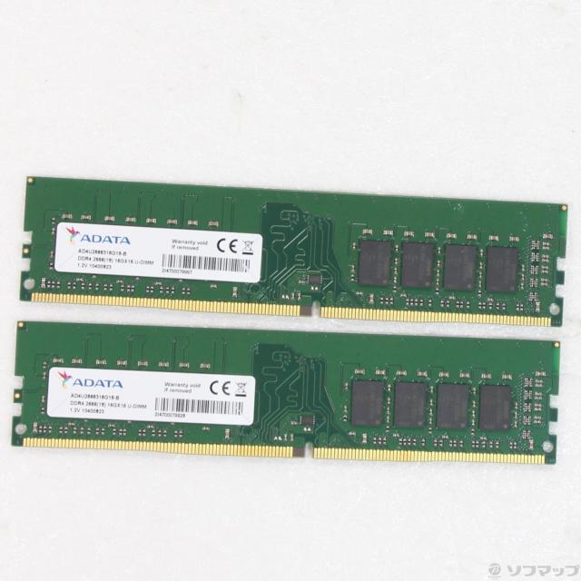(中古)288P PC4-21300 DDR4-2666 32GB 16GB×2枚組(344-ud)