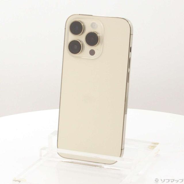 (中古)Apple iPhone14 Pro 256GB ゴールド MQ173J/A SIMフリー(262-ud)