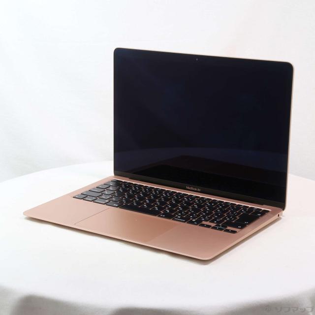(中古)Apple MacBook Air 13.3-inch Late-2020 MGNE3J/A Apple M1 8コアCPU_8コアGPU 8GB SSD512GB ゴールド (26.3 Tahoe)(258-ud)
