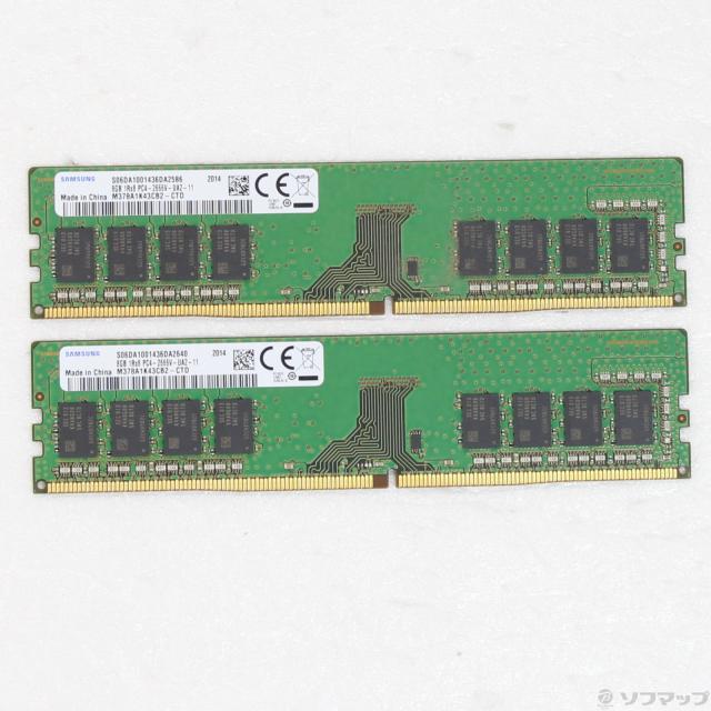 (中古)288P PC4-21300 DDR4-2666 16GB 8GB×2枚組(297-ud)