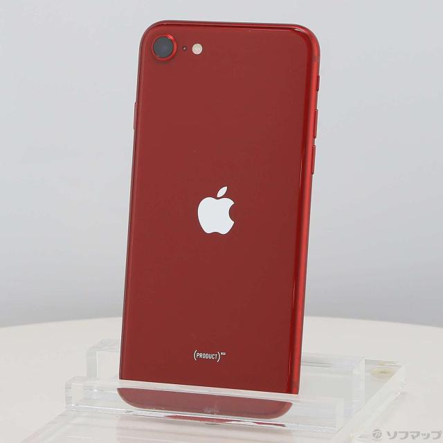 (中古)Apple iPhone SE 第3世代 256GB プロダクトレッド NMYL3J/A SIMフリー(269-ud)