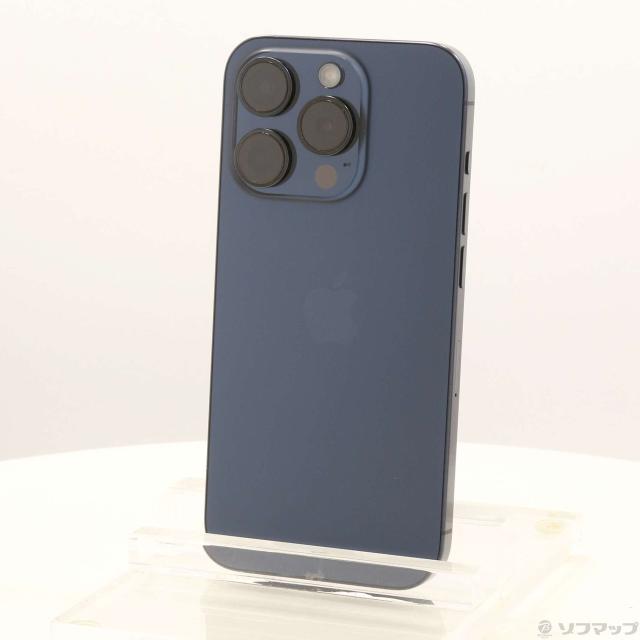 (中古)Apple iPhone15 Pro 256GB ブルーチタニウム MTUG3J/A SIMフリー(276-ud)