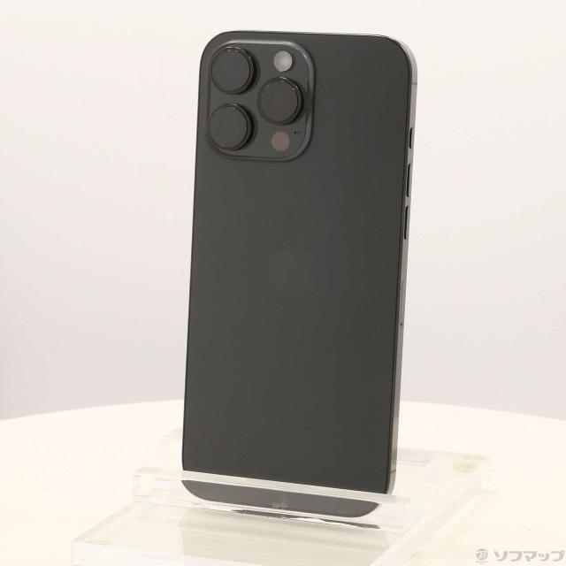 (中古)Apple iPhone16 Pro Max 256GB ブラックチタニウム MYWG3J/A SIMフリー(305-ud)