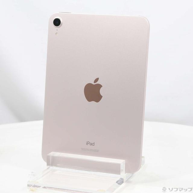 中古)Apple iPad mini 第6世代 64GB ピンク MLWL3J/A Wi-Fi(297-ud 