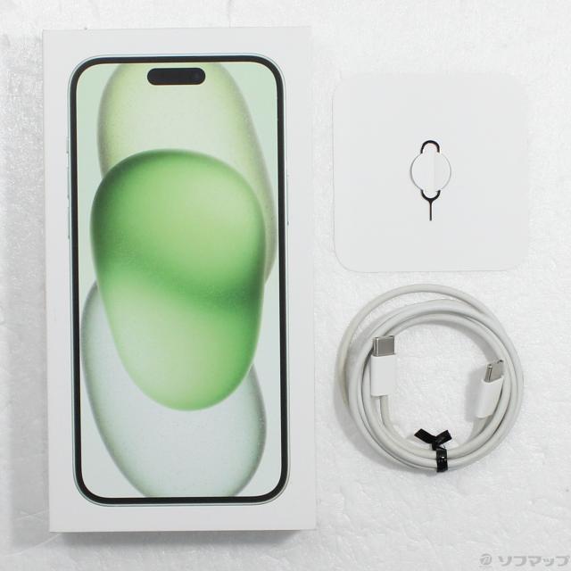 (中古)Apple iPhone15 Plus 128GB グリーン MU0E3J/A SIMフリー(262-ud)_4