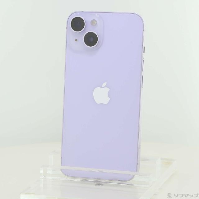 (中古)Apple iPhone14 128GB パープル MPUY3J/A SIMフリー(352-ud)