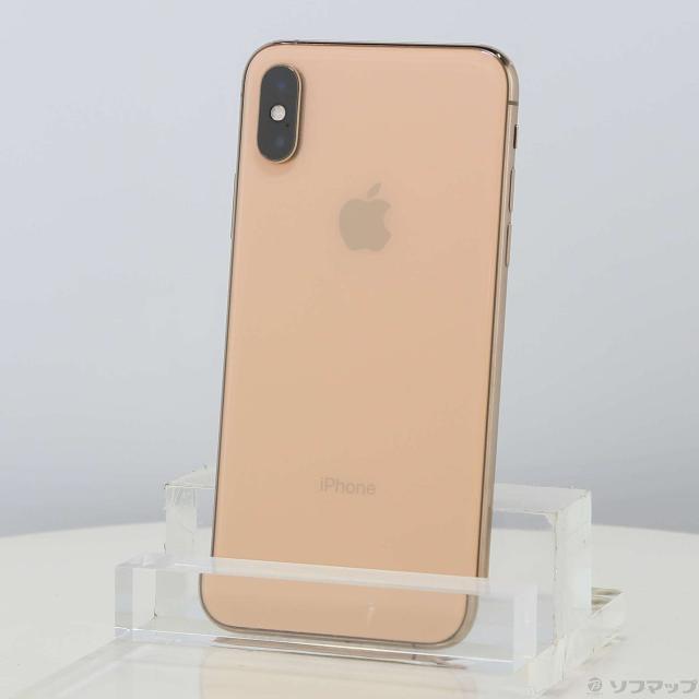 (中古)Apple iPhoneXS 256GB ゴールド MTE22J/A SIMフリー(276-ud)