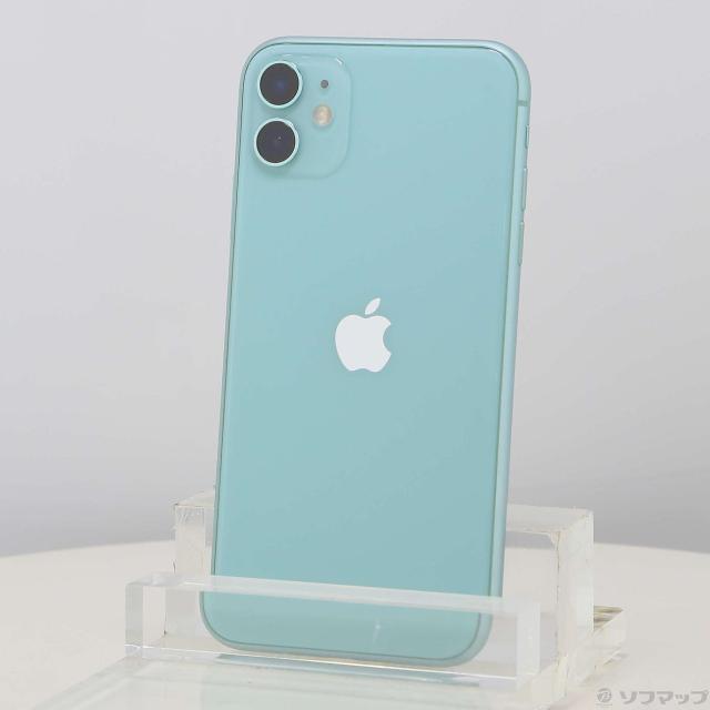 中古)Apple iPhone11 128GB グリーン MHDN3J/A SIMフリー(262-ud 
