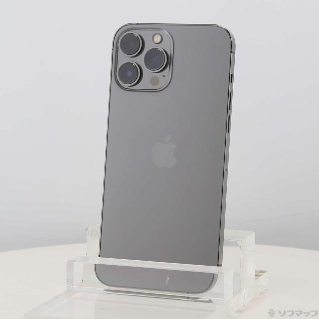 (中古)Apple iPhone13 Pro Max 256GB グラファイト MLJ83J/A SIMフリー(262-ud)