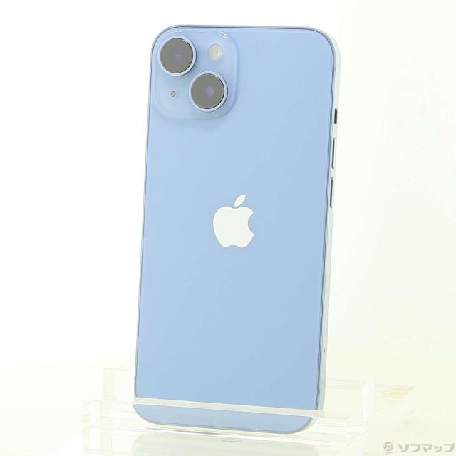 (中古)Apple iPhone14 256GB ブルー MPWN3J/A SIMフリー(258-ud)