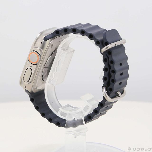 (中古)Apple Apple Watch Ultra GPS + Cellular 49mm チタニウムケース ミッドナイトオーシャンバンド(377-ud)_1