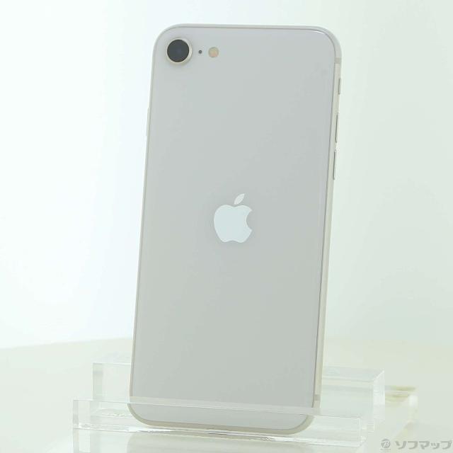 (中古)Apple iPhone SE 第3世代 64GB スターライト MMYD3J/A SIMフリー(377-ud)