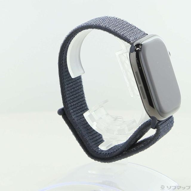 (中古)Apple Apple Watch Series 11 GPS + Cellular 46mm スレートチタニウムケース ダークグレイスポーツループ(348-ud)_3