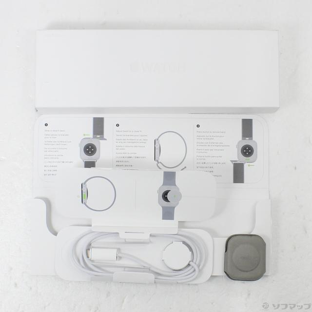 (中古)Apple Apple Watch Series 11 GPS + Cellular 46mm スレートチタニウムケース ダークグレイスポーツループ(348-ud)_4