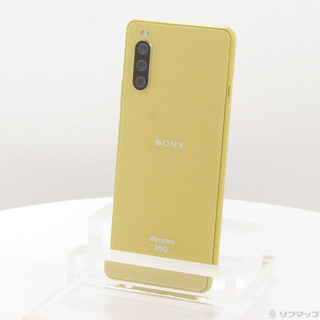 (中古)SONY Xperia 10 III 128GB イエロー SO-52B docomoロック解除SIMフリー(198-ud)